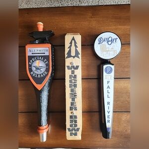 Lot Of 3 Beer Tap Handles Alemsith| Backwoods| Fall River